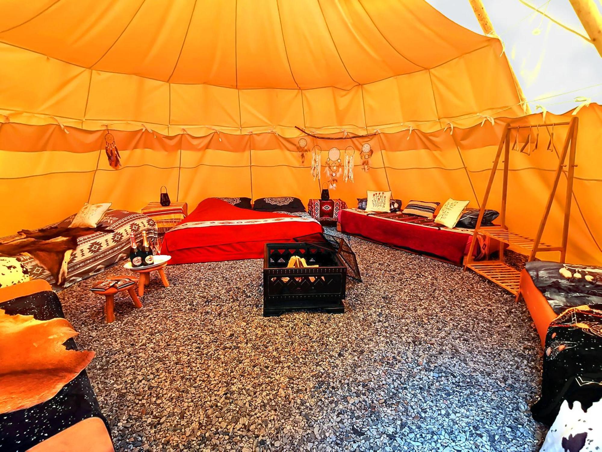 Teepee Camp Lounky Hotel Chodouny Bagian luar foto